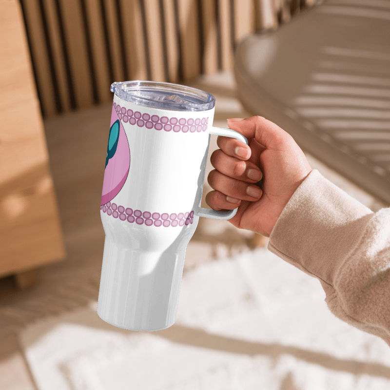 Travel mug with handle