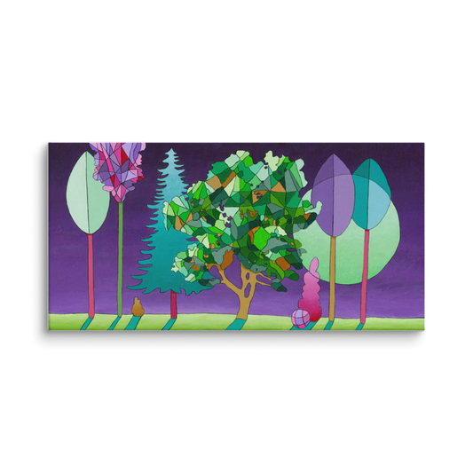 Print sur toile - Forêt crépusculaire