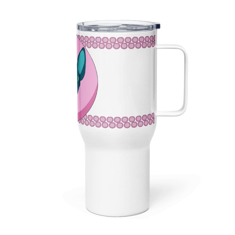 Travel mug with handle