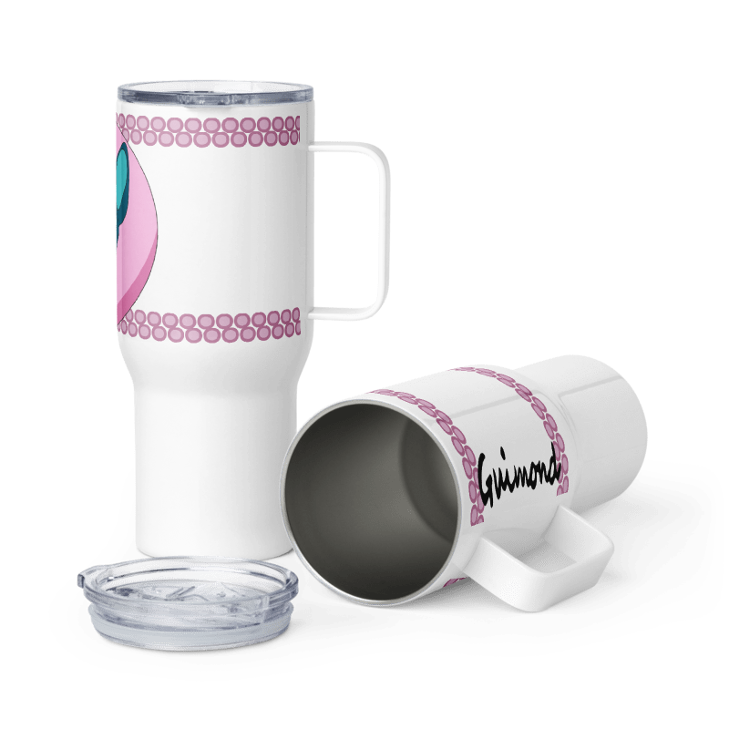 Travel mug with handle