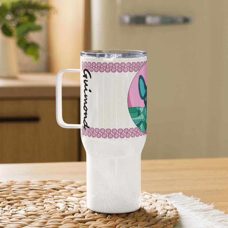Travel mug with handle